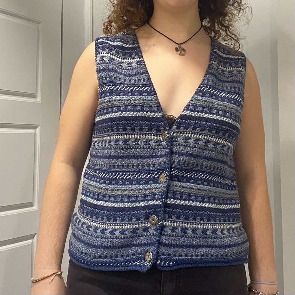 blue boho top🌿